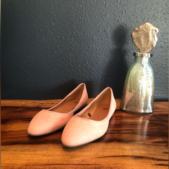 Blush pink ballet flats, sz 8.5
